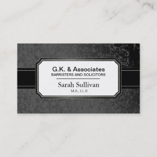 Carte de visite de loi - mandataire élégante noi