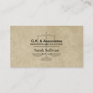Carte de visite de loi - mandataire simple