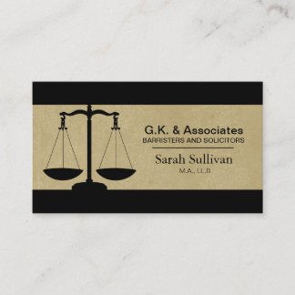 Carte de visite de loi - mandataire simple