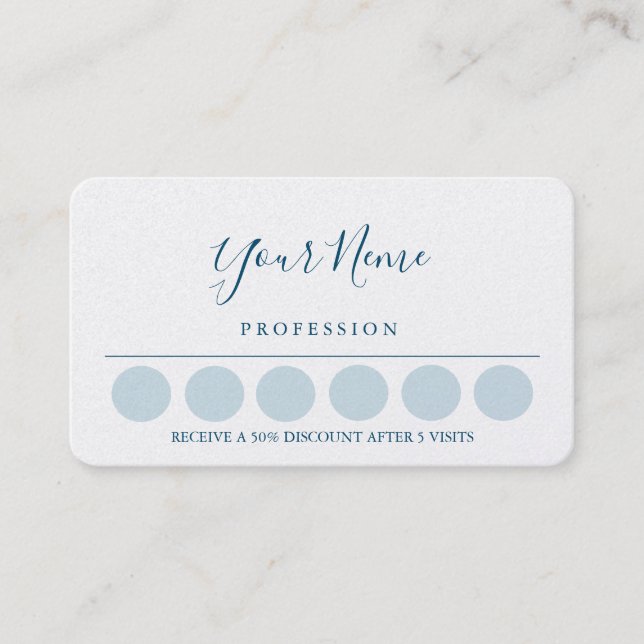 Carte de visite de loyauté (Devant)