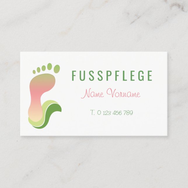 Carte De Visite de l'UE (Devant)