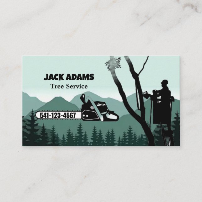 Carte de visite de Lumberjack Tree Service (Devant)