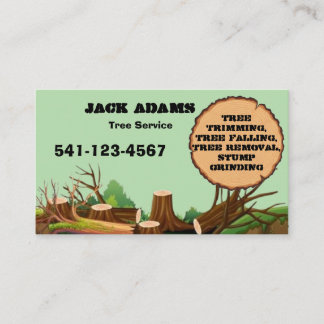 Carte de visite de Lumberjack Tree Service