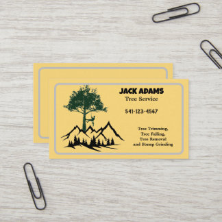 Carte de visite de Lumberjack Tree Service