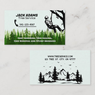 Carte de visite de Lumberjack Tree Service