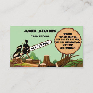 Carte de visite de Lumberjack Tree Service