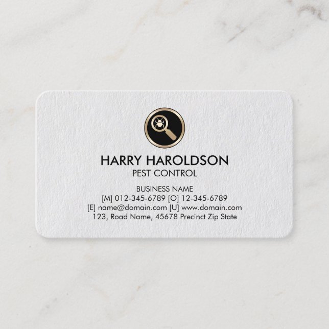 Carte de visite de lutte antiparasitaire Premium I (Devant)