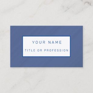 Carte de visite de luxe bleu