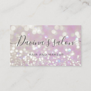 carte de visite de luxe en cristal pastel bokeh