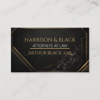 Carte de visite de luxe pour avocat.