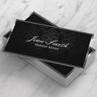 Carte De Visite de luxe pour maquilleur professionnel avec bordure