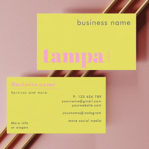 Carte de visite de magasin à Tampa en Floride