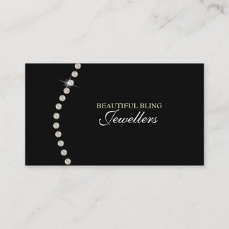 Carte de visite de magasin de bijoux de bijou de