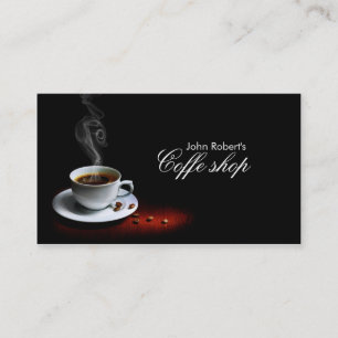 Carte de visite de magasin de Coffe