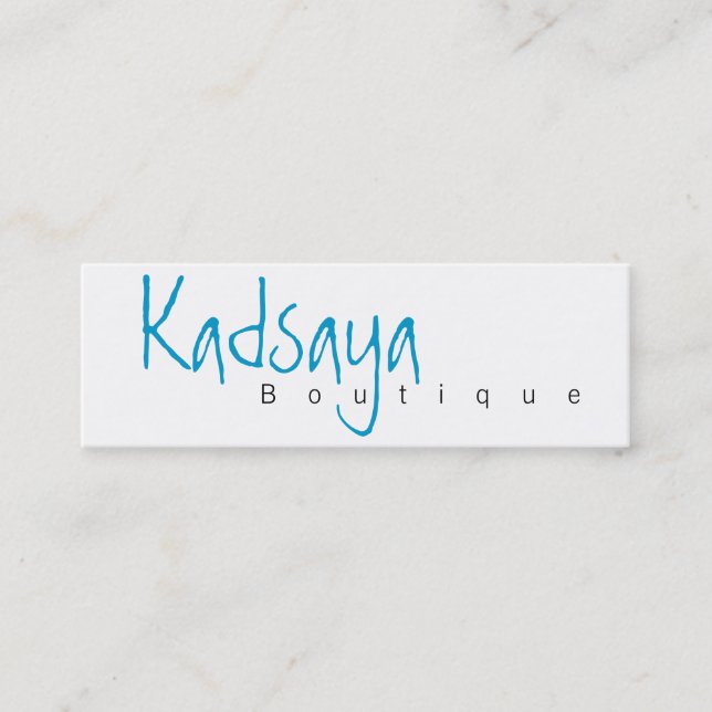 Carte de visite de magasin de Kadsaya 4 de (Devant)