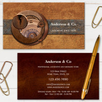 Carte de visite de magasin de matériel Steampunk L