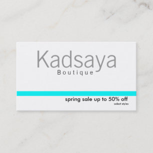 Carte de visite de magasin de promotion de Kadsaya