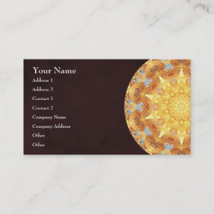 Carte de visite de mandala de renouvellement