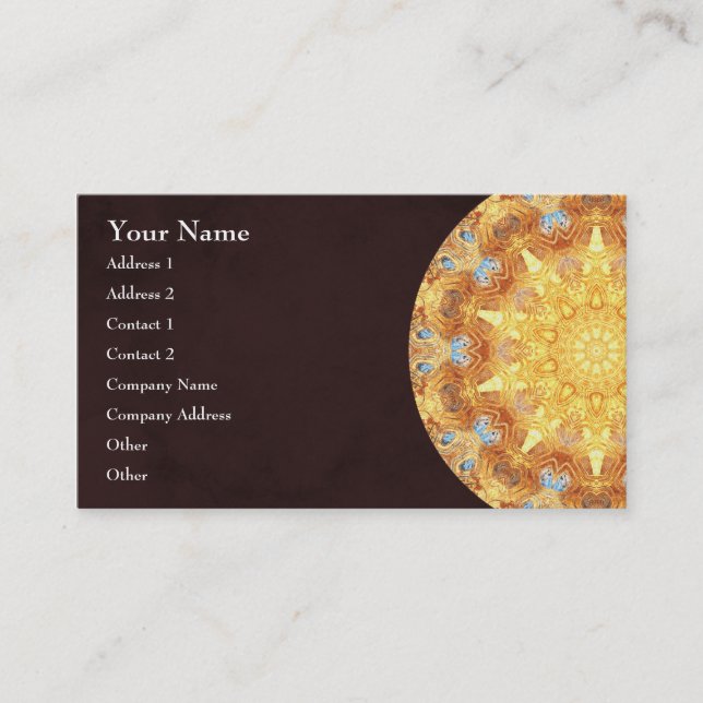 Carte de visite de mandala de renouvellement (Devant)