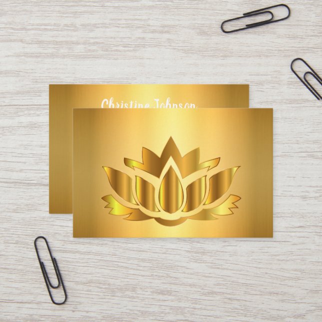 Carte de visite de mandala élégant (Devant/Arrière en situation)