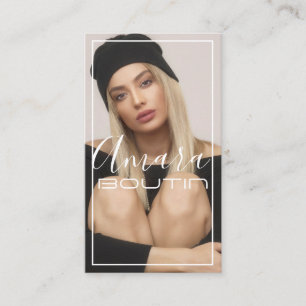 Carte de visite de mannequin actrice