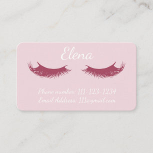 Carte de visite de maquillage
