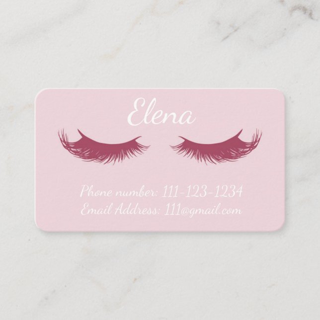 Carte de visite de maquillage (Devant)