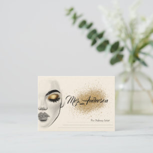 Carte de visite de maquillage 