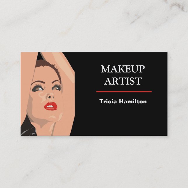 Carte de visite de maquillage (Devant)