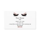 Carte de visite de maquillage de l'artiste de l'ex