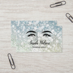 Carte de visite de maquillage doux et doux en arge