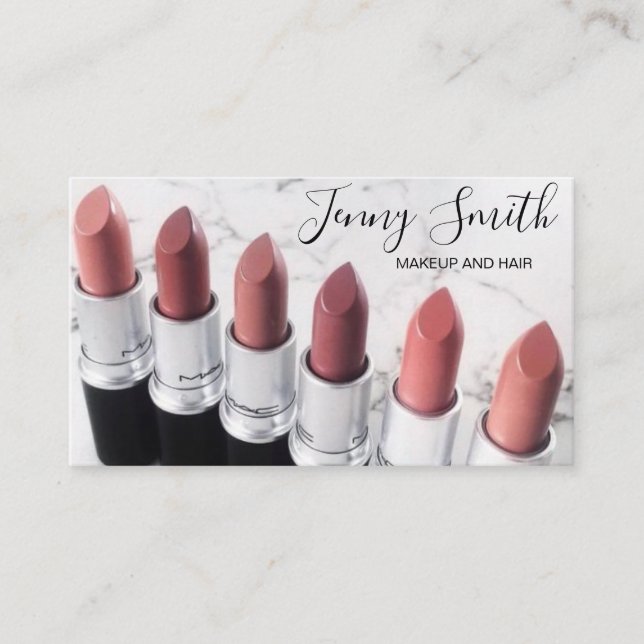 Carte de visite de maquillage Lipstick (Devant)