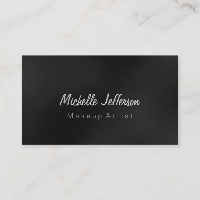 Carte de visite de maquillage professionnel gris (Devant)