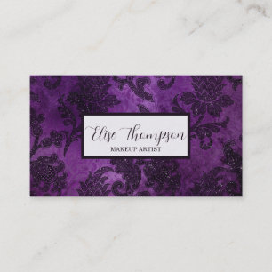 Carte de visite de maquillage Profond Violet Glam 