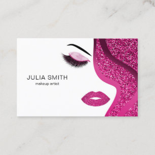 Carte de visite de maquilleur avec l'effet de
