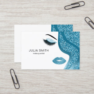 Carte de visite de maquilleur avec l'effet de