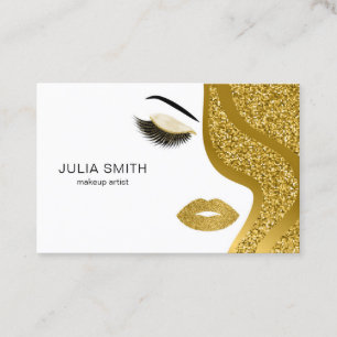 Carte de visite de maquilleur avec l'effet de