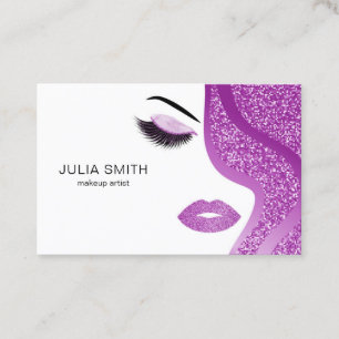 Carte de visite de maquilleur avec l'effet de