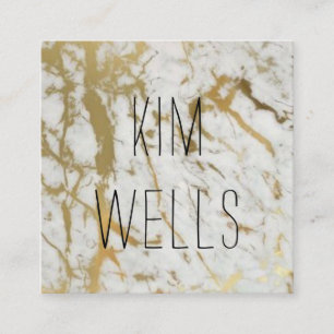 carte de visite de marbre d'or
