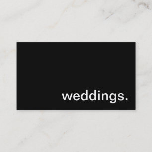 Carte de visite de mariage