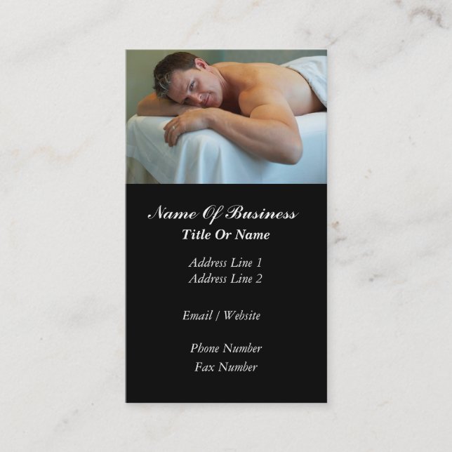 Carte de visite de massage (Devant)