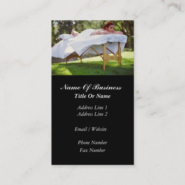 Carte de visite de massage (Devant)