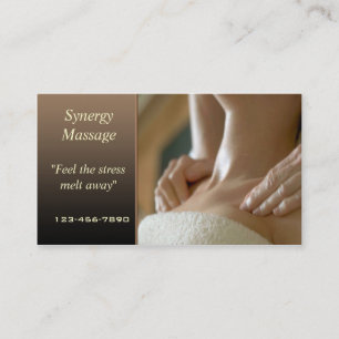 Carte de visite de massage