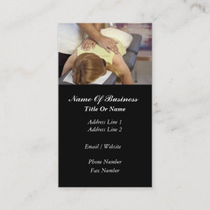 Carte de visite de massage