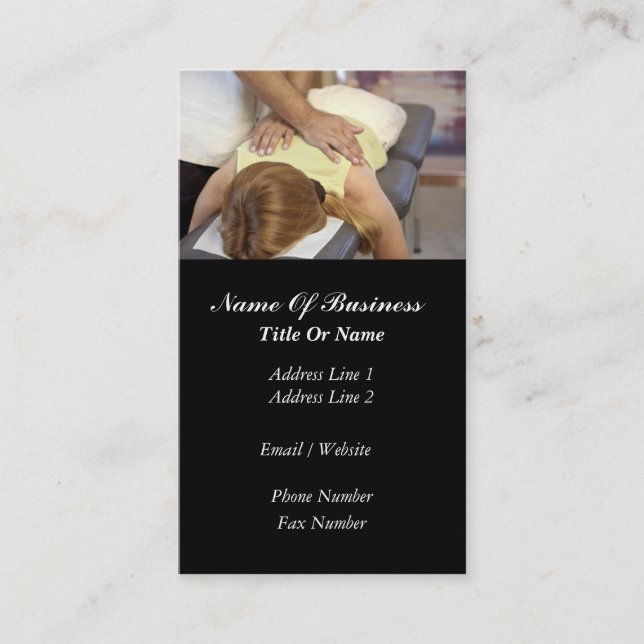 Carte de visite de massage (Devant)