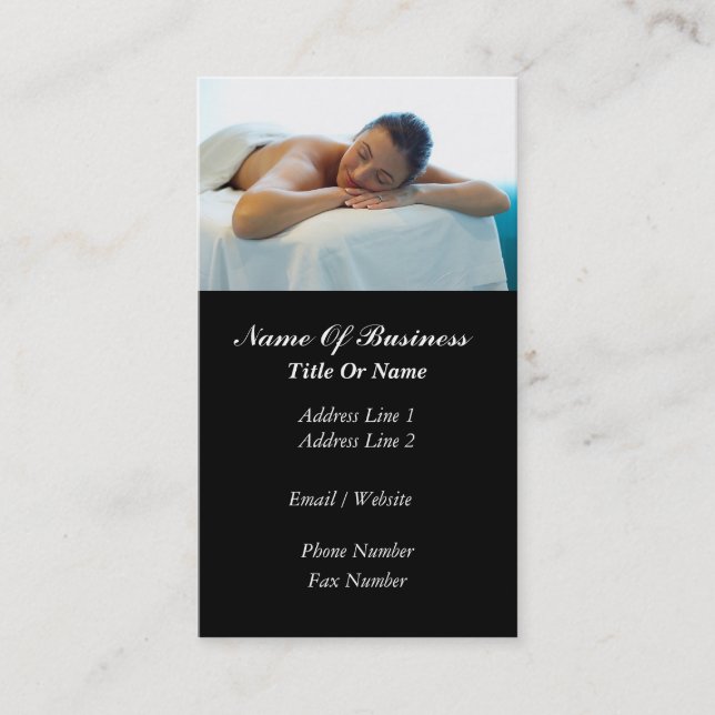 Carte de visite de massage (Devant)