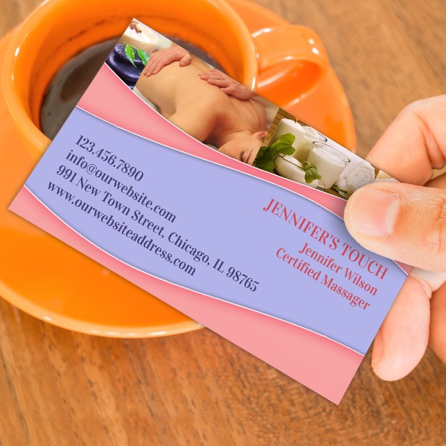 Carte de visite de massage de spa (Créateur téléchargé)
