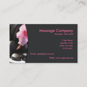 Carte de visite de massage/relaxation