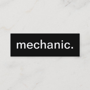 Carte de visite de mécanicien