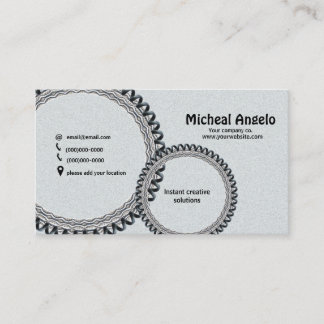 Carte de visite de mécanicien moderne – Design de